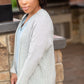 Charcoal Textured Kimono Cardigan - FINAL SALE Tops