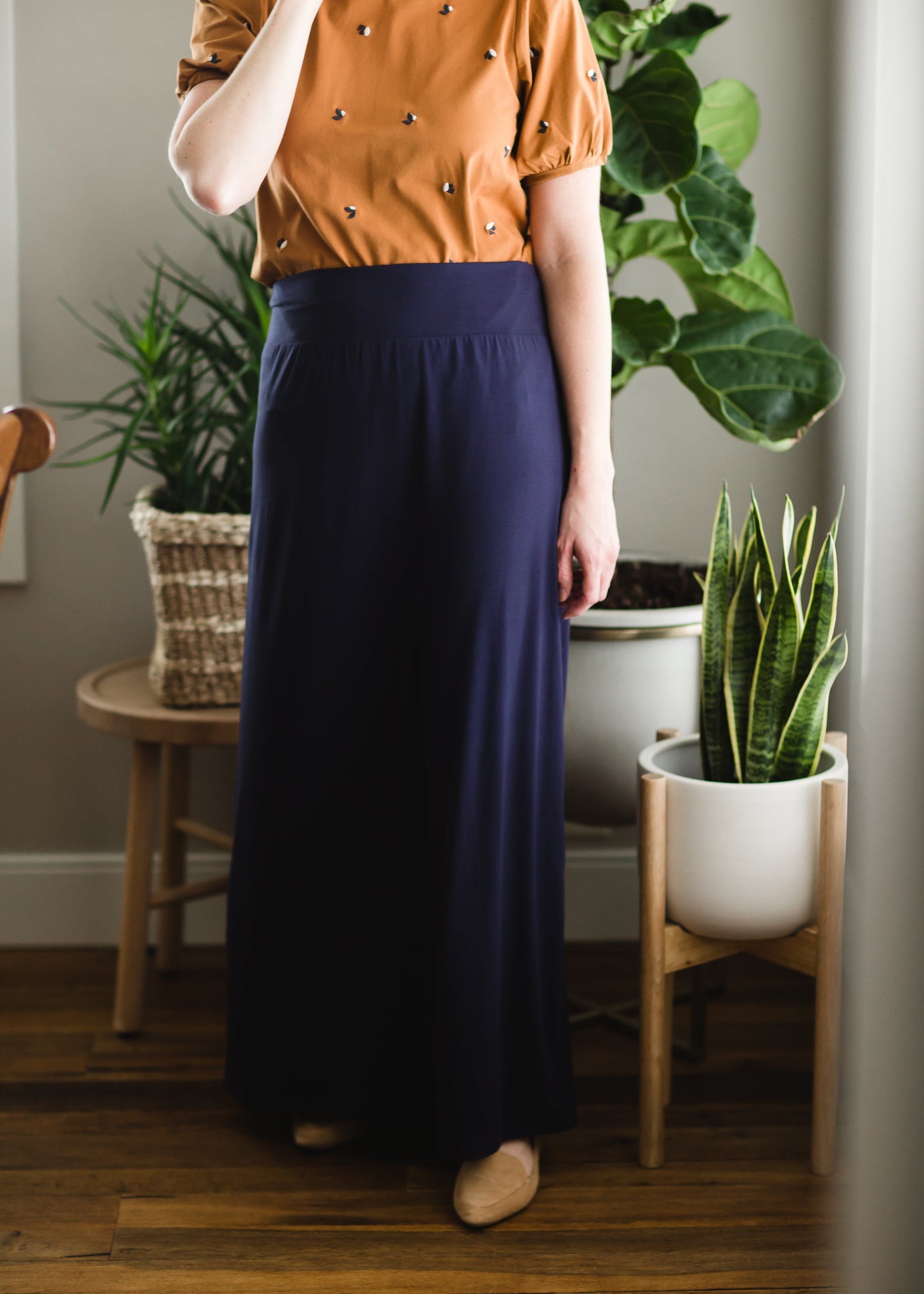Charlotte Navy Knit Maxi Skirt - FINAL SALE Skirts