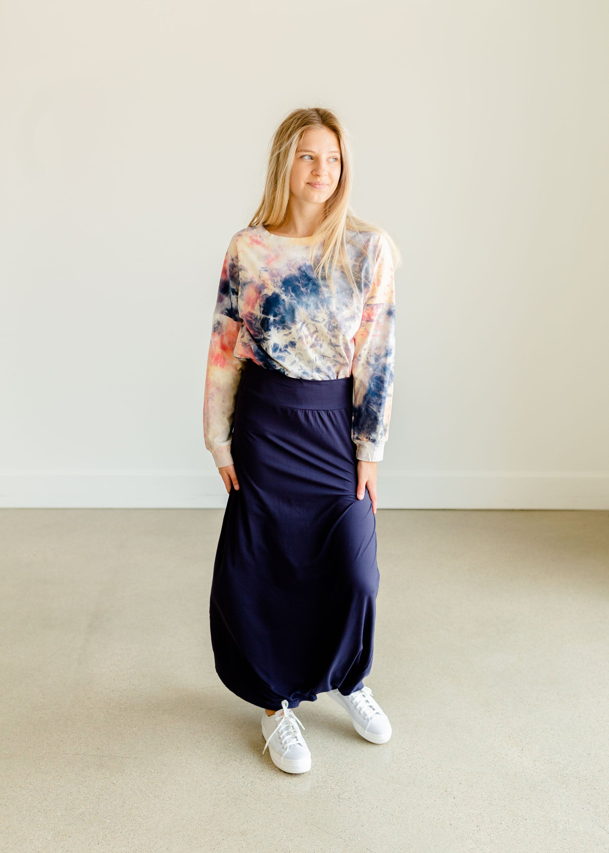Charlotte Navy Knit Maxi Skirt - FINAL SALE Skirts