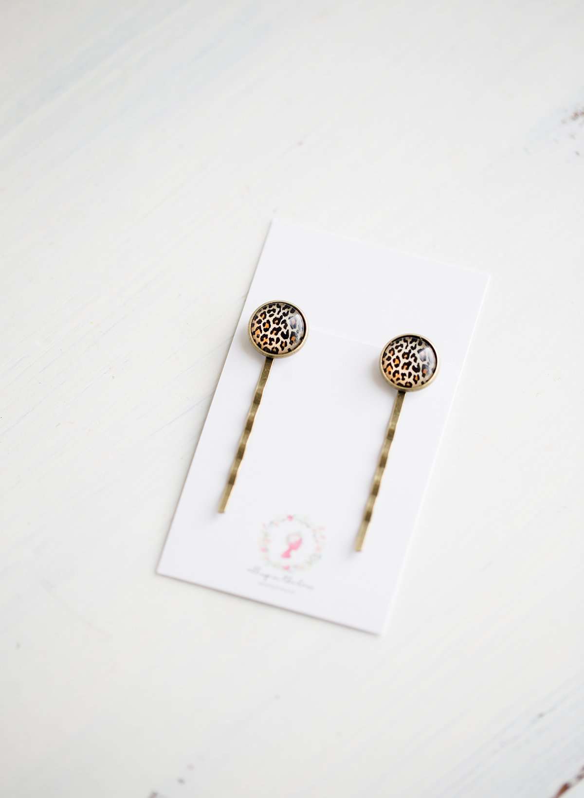 We love these unique, Cheetah Bobby Pins! These make a fun addition to your hair for small bursts of fun. You will find these make a great gift too!