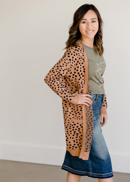 Cheetah Print Open Front Cardigan - FINAL SALE Layering Essentials