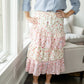 Cherry Blossom Ruffle Front Midi Skirt - FINAL SALE Skirts