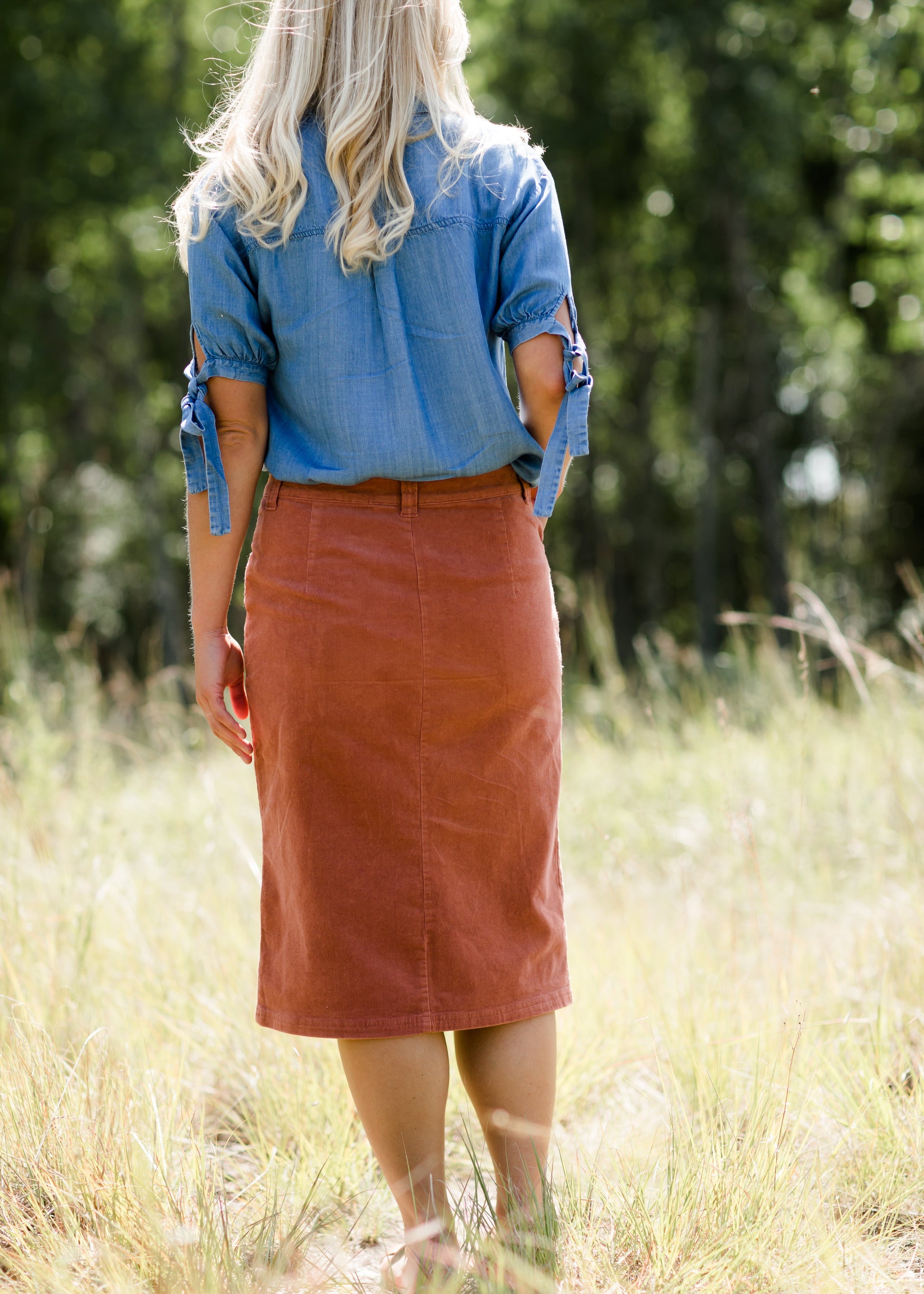 Christy Corduroy Midi Skirt - FINAL SALE Skirts