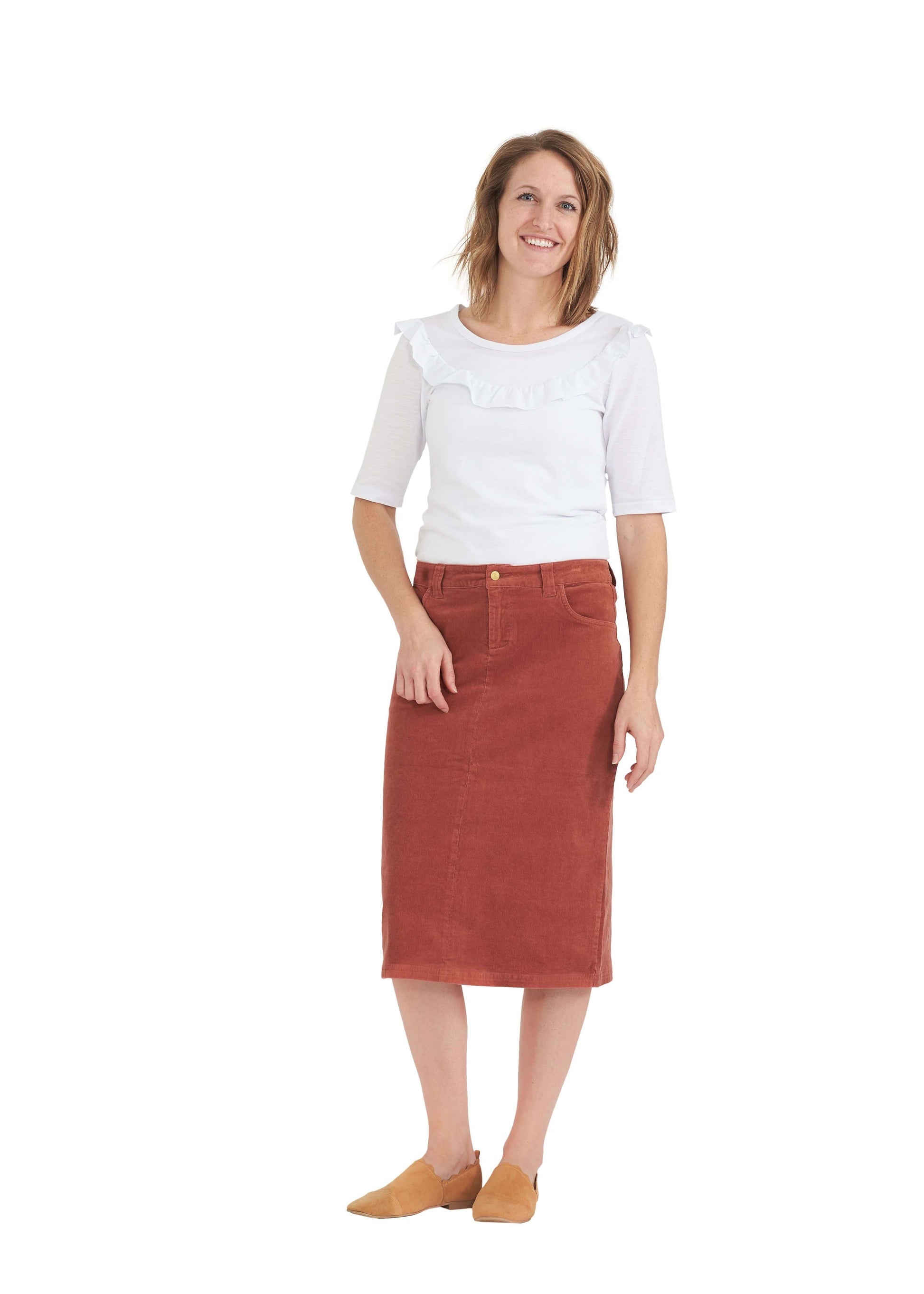 Christy Corduroy Midi Skirt - FINAL SALE Skirts