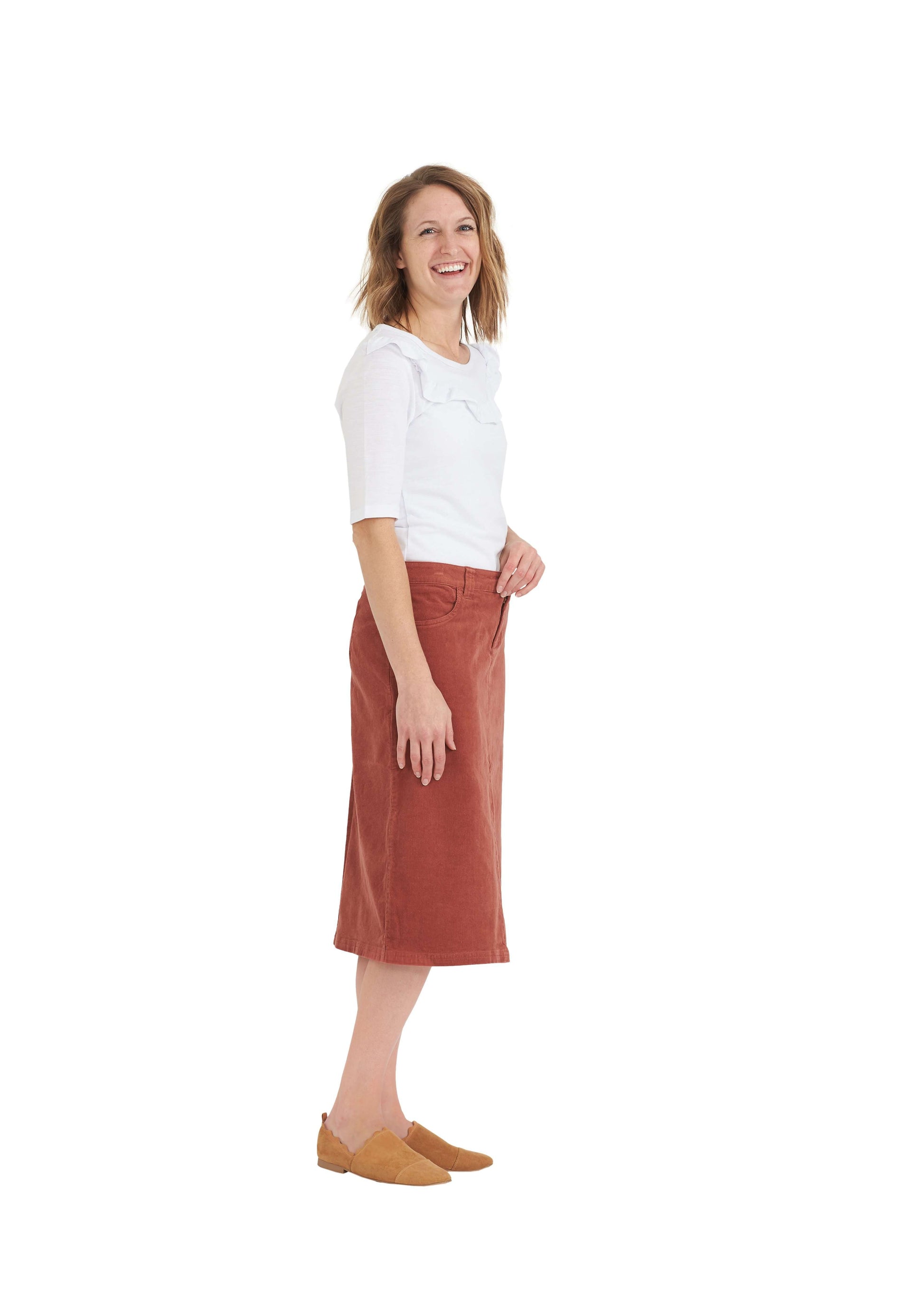 Christy Corduroy Midi Skirt - FINAL SALE Skirts