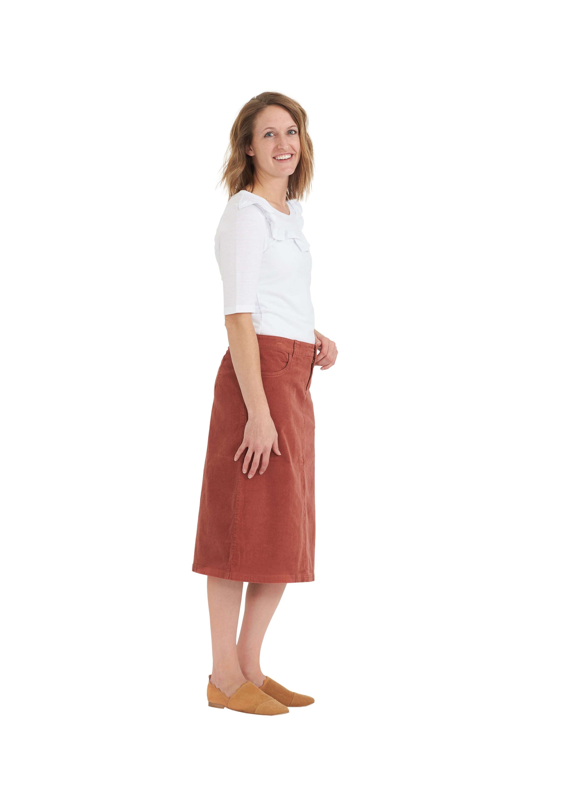 Christy Corduroy Midi Skirt - FINAL SALE Skirts