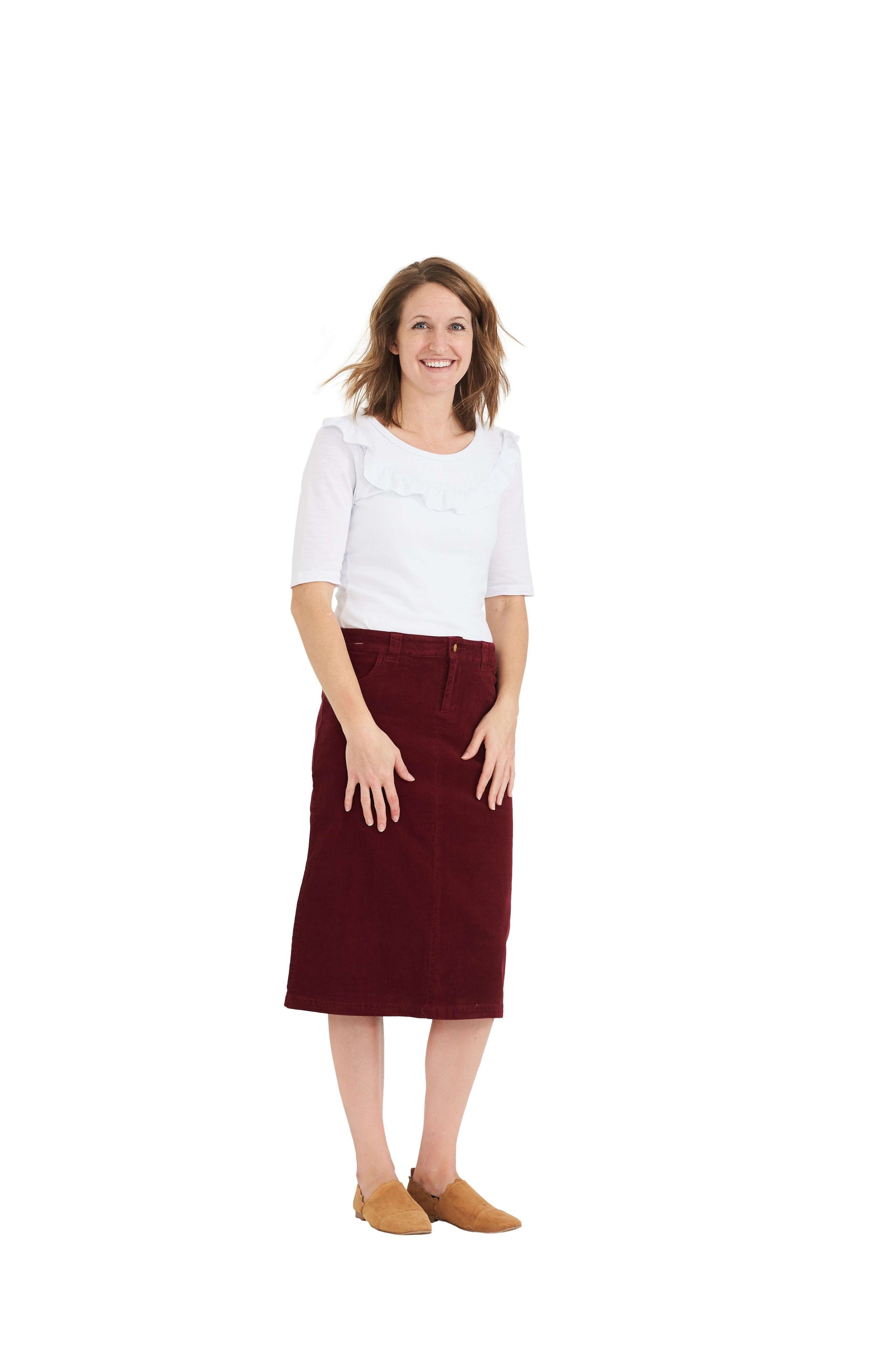 Christy Corduroy Midi Skirt - FINAL SALE Skirts