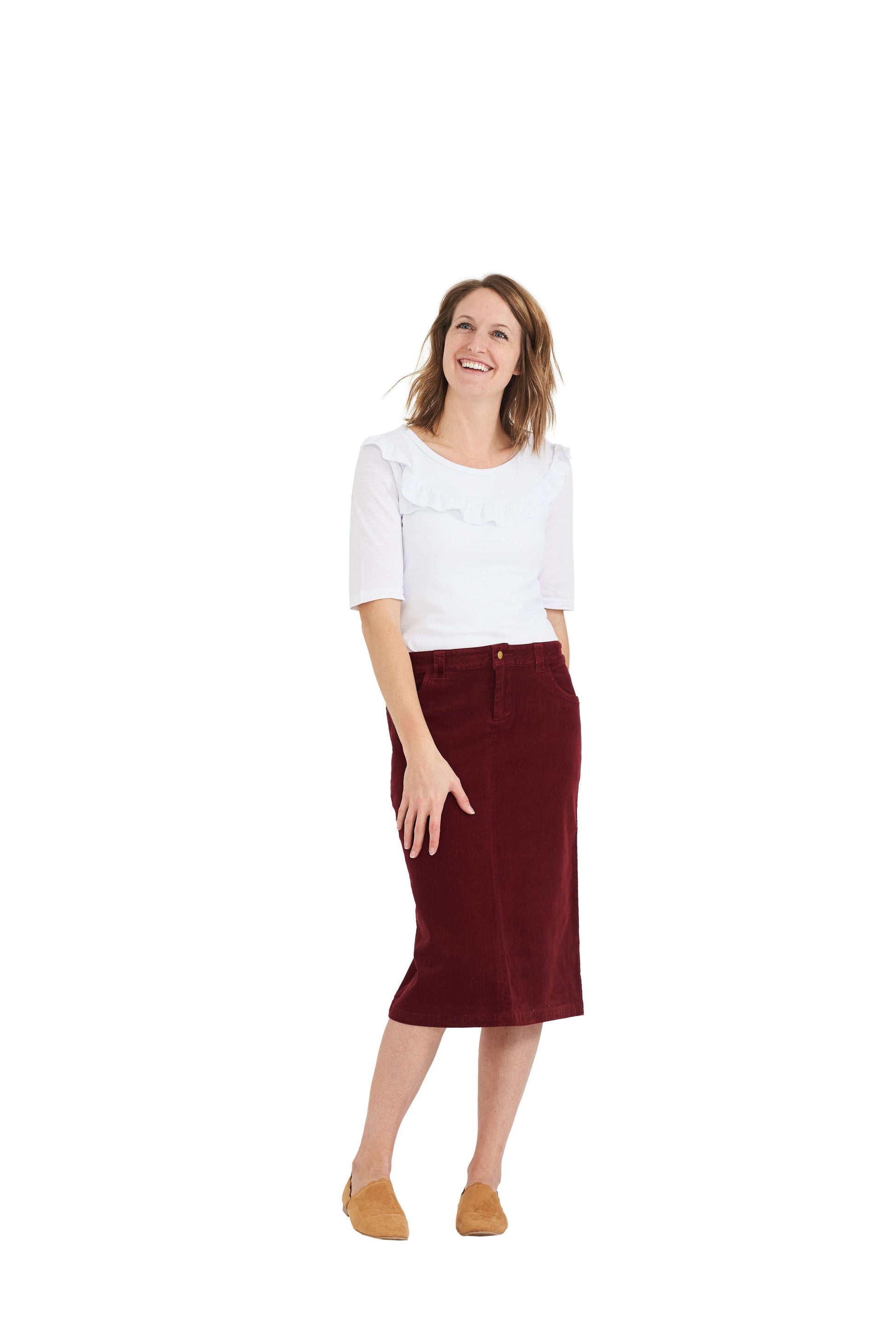 Christy Corduroy Midi Skirt - FINAL SALE Skirts