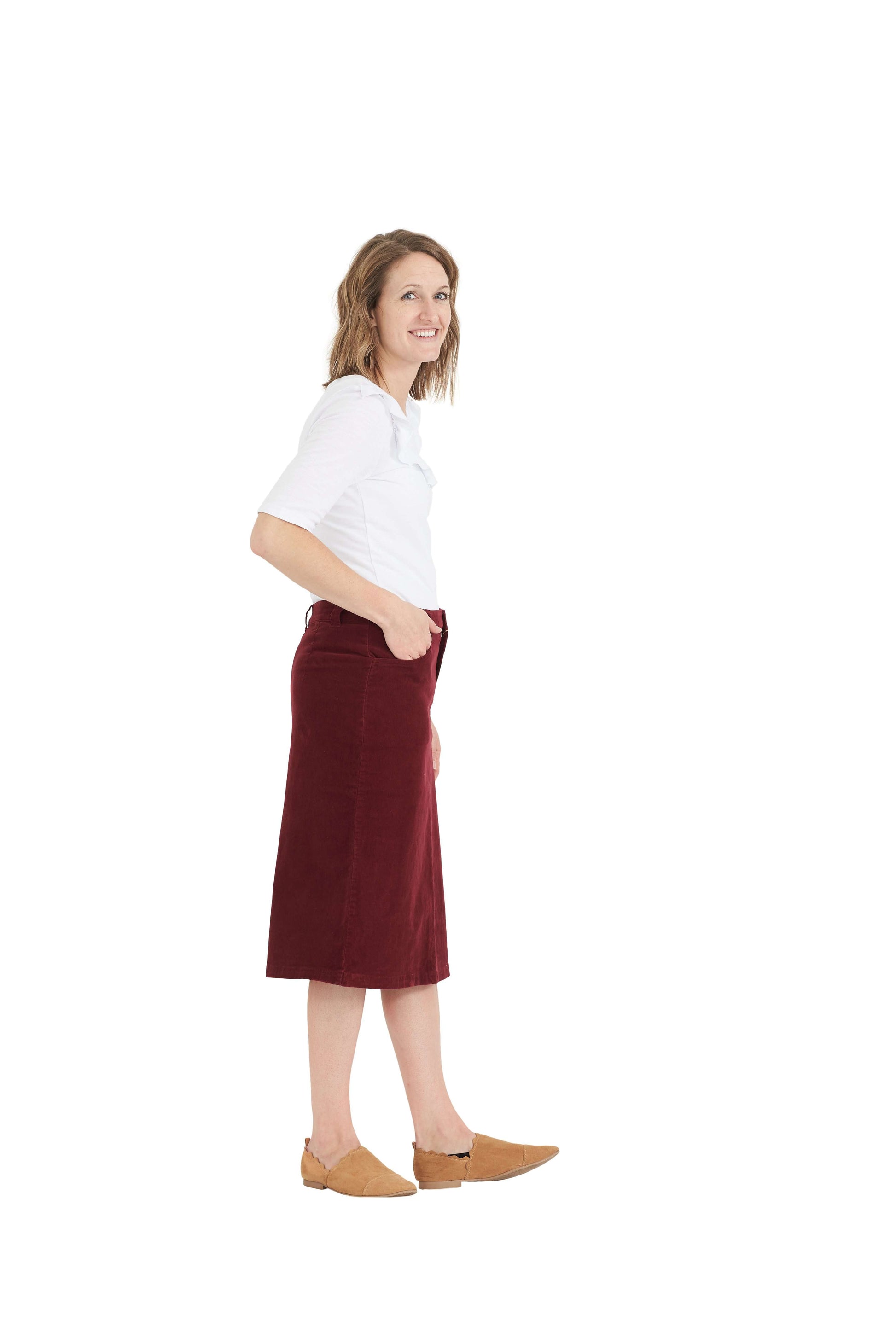 Christy Corduroy Midi Skirt - FINAL SALE Skirts