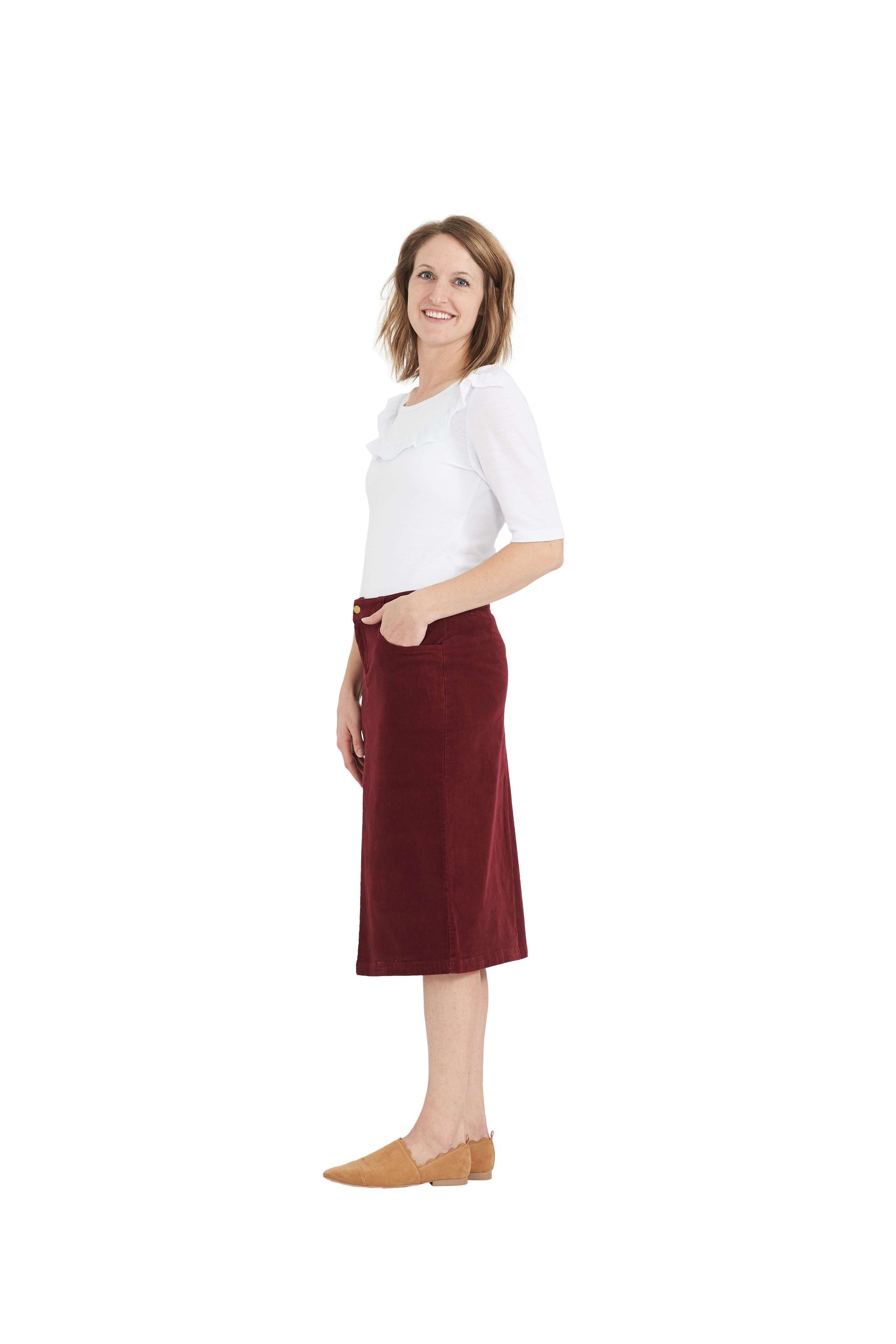 Christy Corduroy Midi Skirt - FINAL SALE Skirts