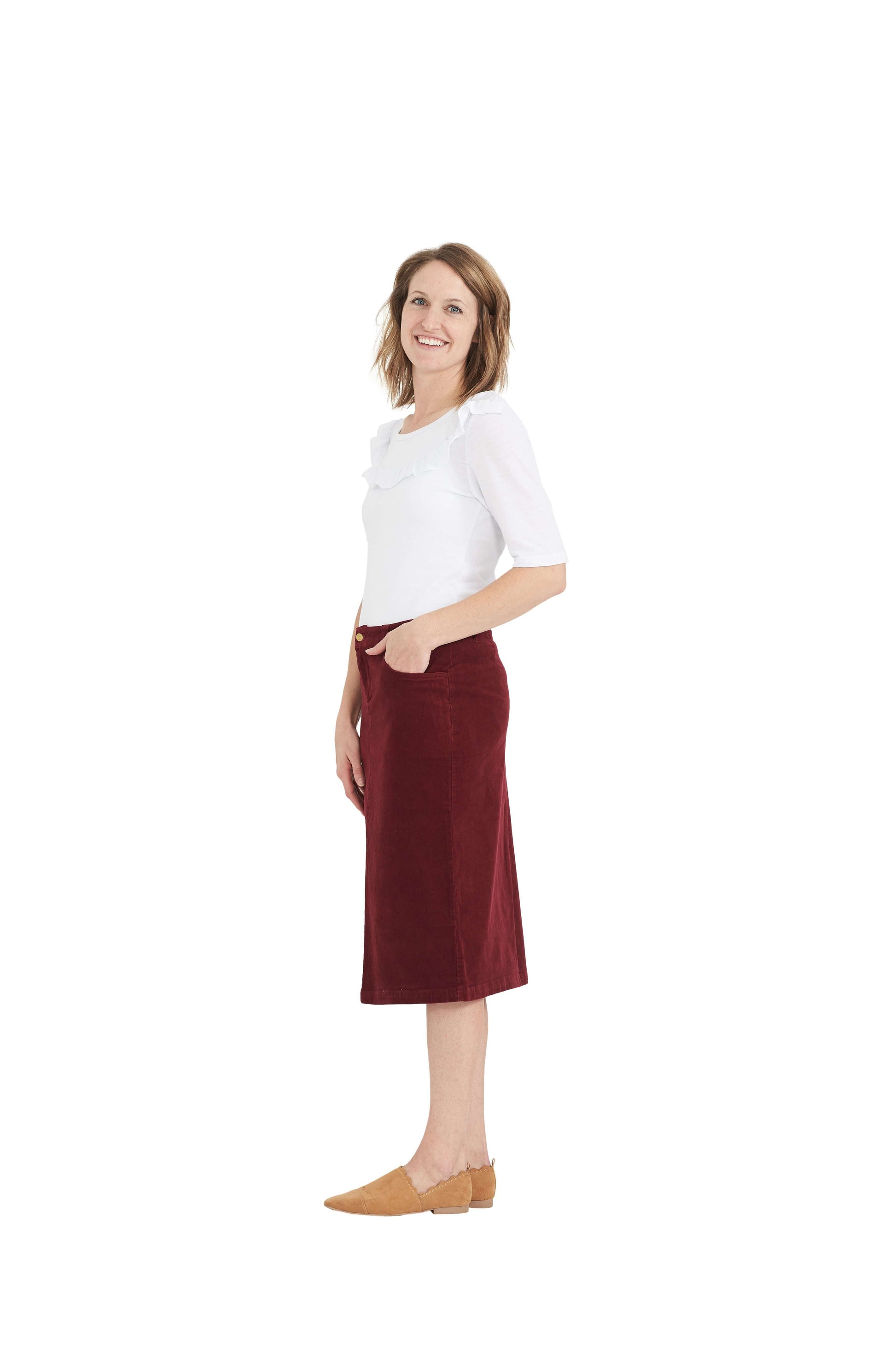 Christy Corduroy Midi Skirt - FINAL SALE Skirts