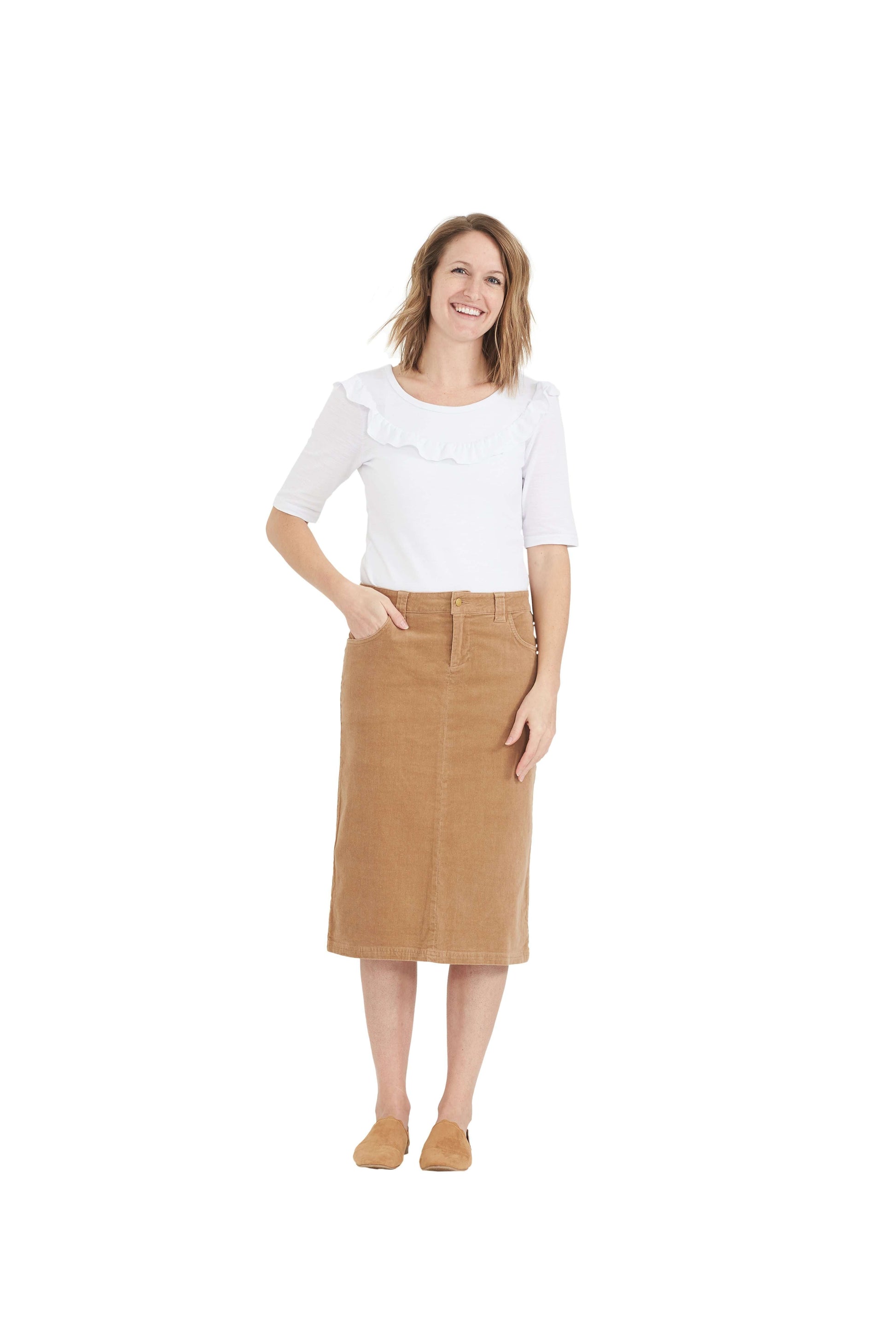 Christy Corduroy Midi Skirt - FINAL SALE Skirts