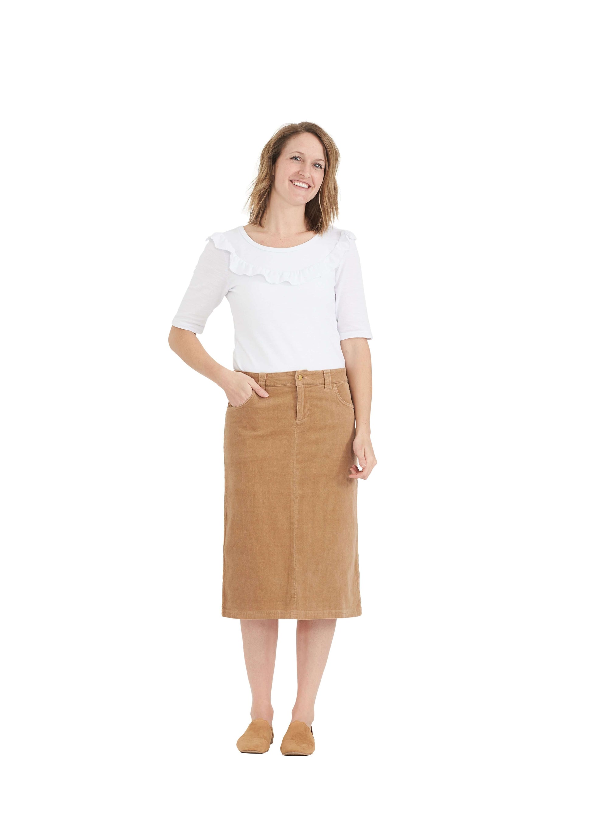 Christy Corduroy Midi Skirt - FINAL SALE Skirts