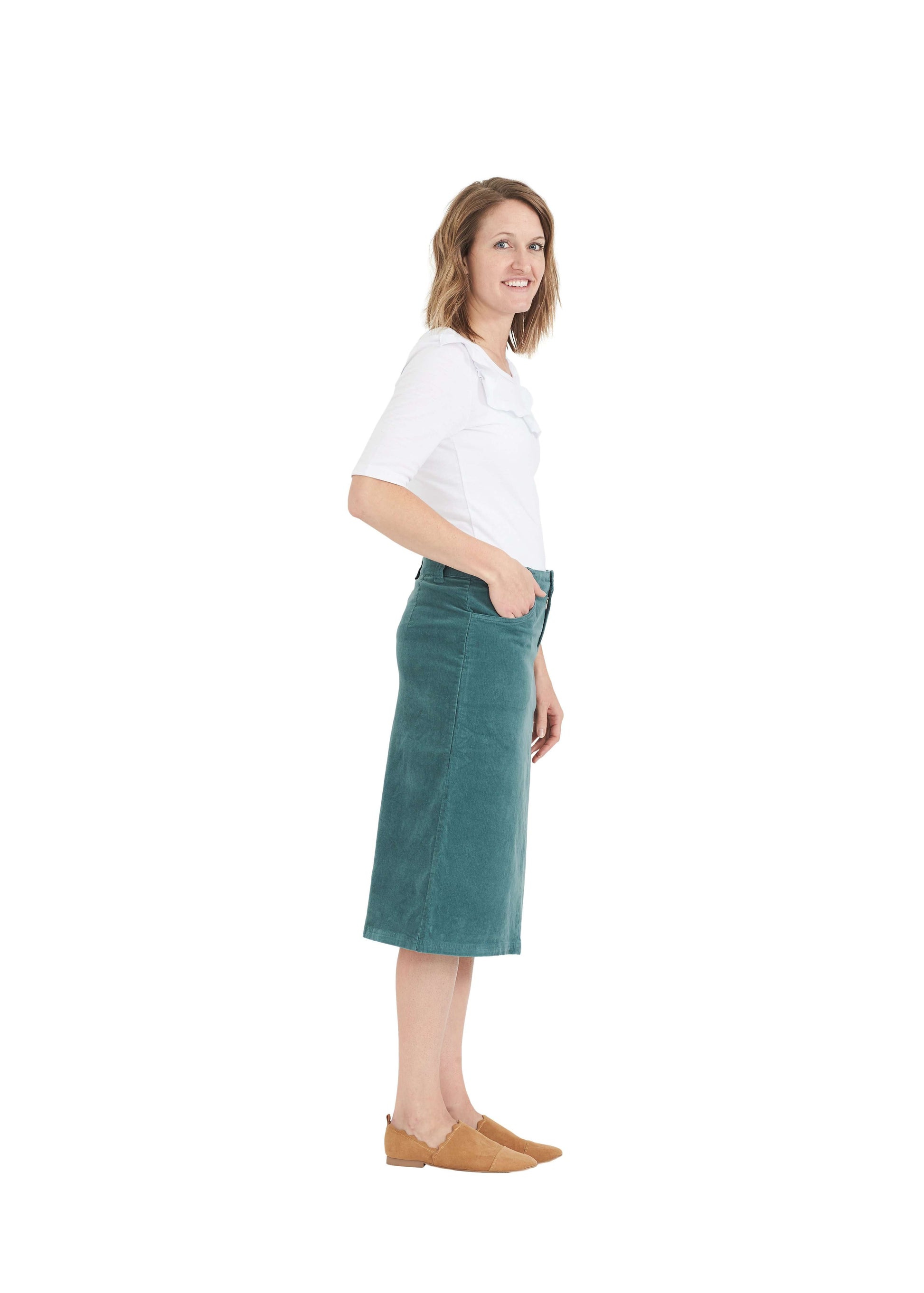 Christy Corduroy Midi Skirt - FINAL SALE Skirts