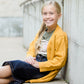 Girls modest Chunky Cable Knit Cardigan
