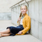 Girls modest Chunky Cable Knit Cardigan