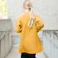 Girls modest Chunky Cable Knit Cardigan