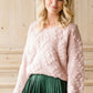 Chunky Knit V-Neck Sweater-FINAL SALE Tops