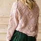 Chunky Knit V-Neck Sweater-FINAL SALE Tops