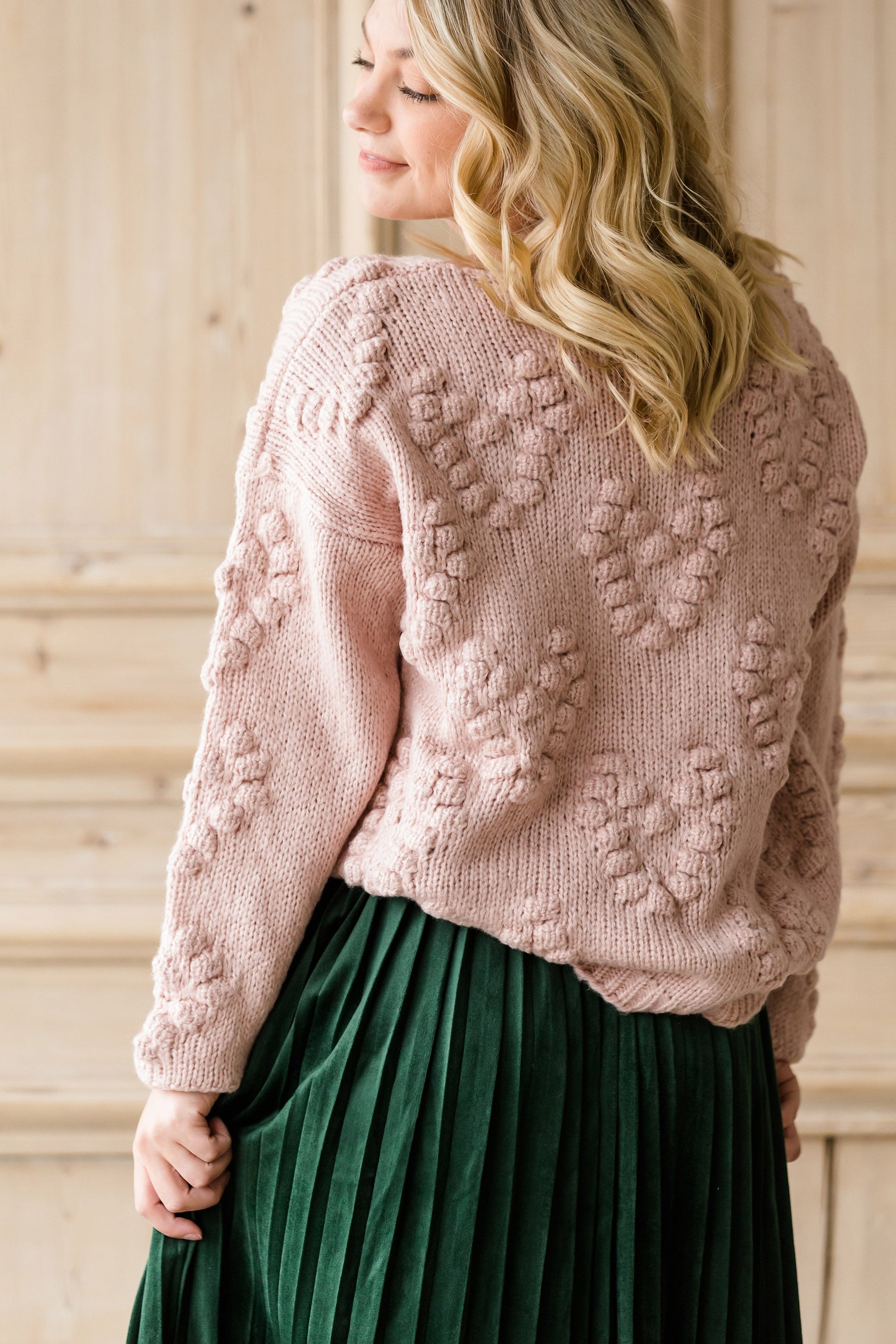 Chunky Knit V-Neck Sweater-FINAL SALE Tops