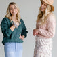 Chunky Knit V-Neck Sweater-FINAL SALE Tops