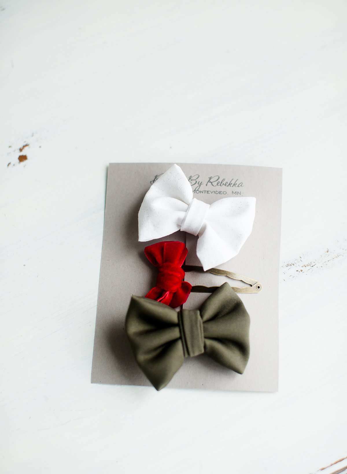 Chunky Velvet Bow Set Accessories