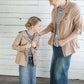 Cinch Waist Hooded Cargo Jacket Girls