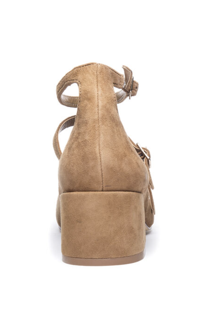 CL by Chinese Laundry Suede Three Strap Heel - FINAL SALE Shoes Chinese Laundry