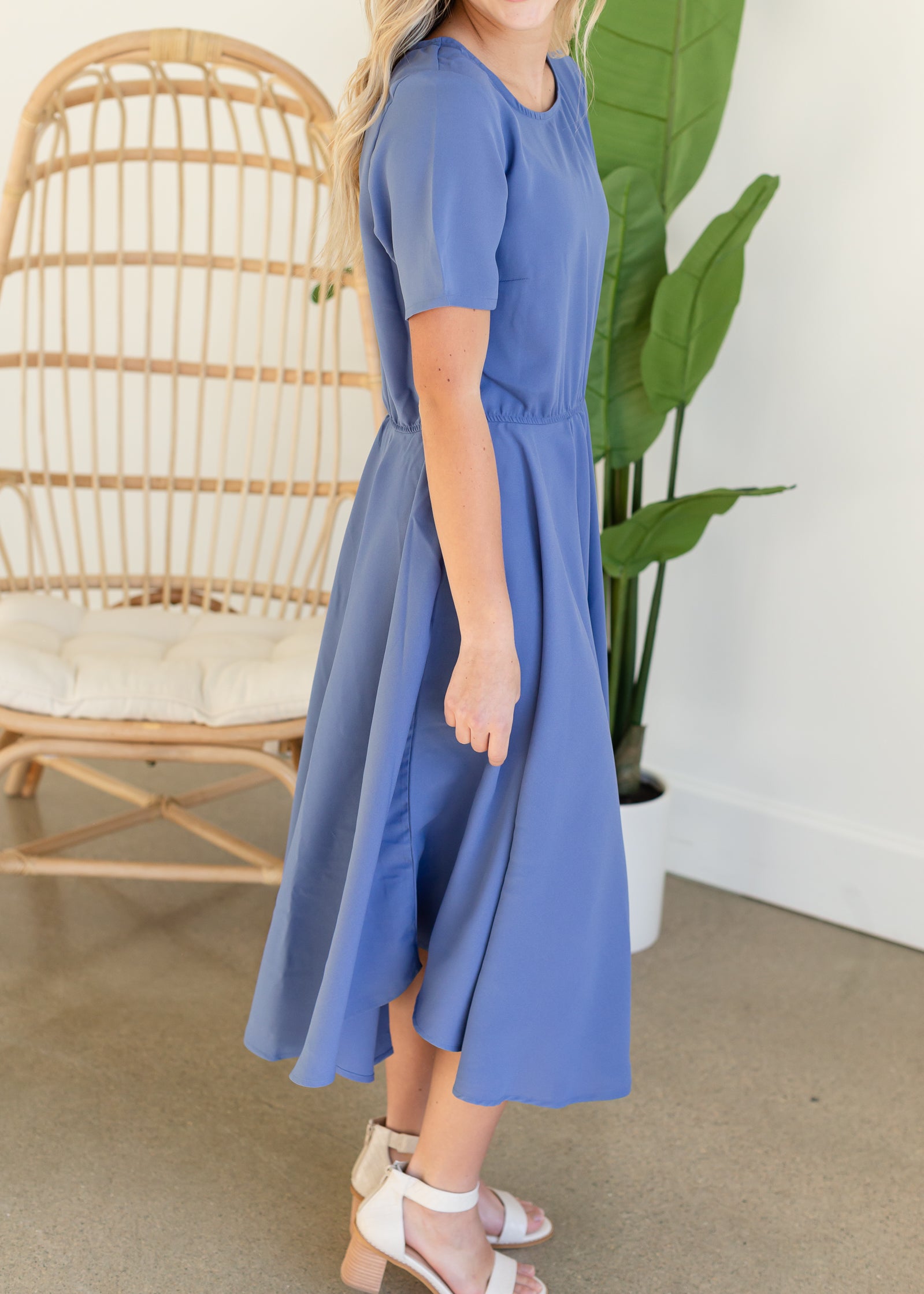 Clara Cornflower Flowy Midi Dress - FINAL SALE Dresses