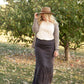 Clarise Charcoal Premium Knit Maxi Skirt Skirts