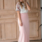 Clarise Pink Premium Knit Maxi Skirt Skirts Inherit - SOP