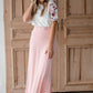 Clarise Pink Premium Knit Maxi Skirt Skirts Inherit - SOP