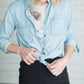 Classic Chambray Button Up - FINAL SALE Tops