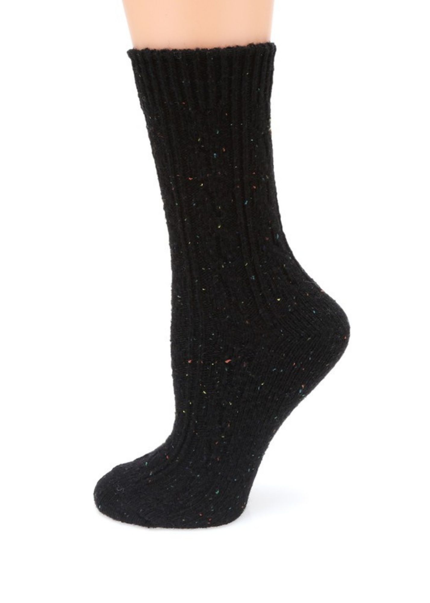 Classic Crew Length Socks Accessories MirMaru Black