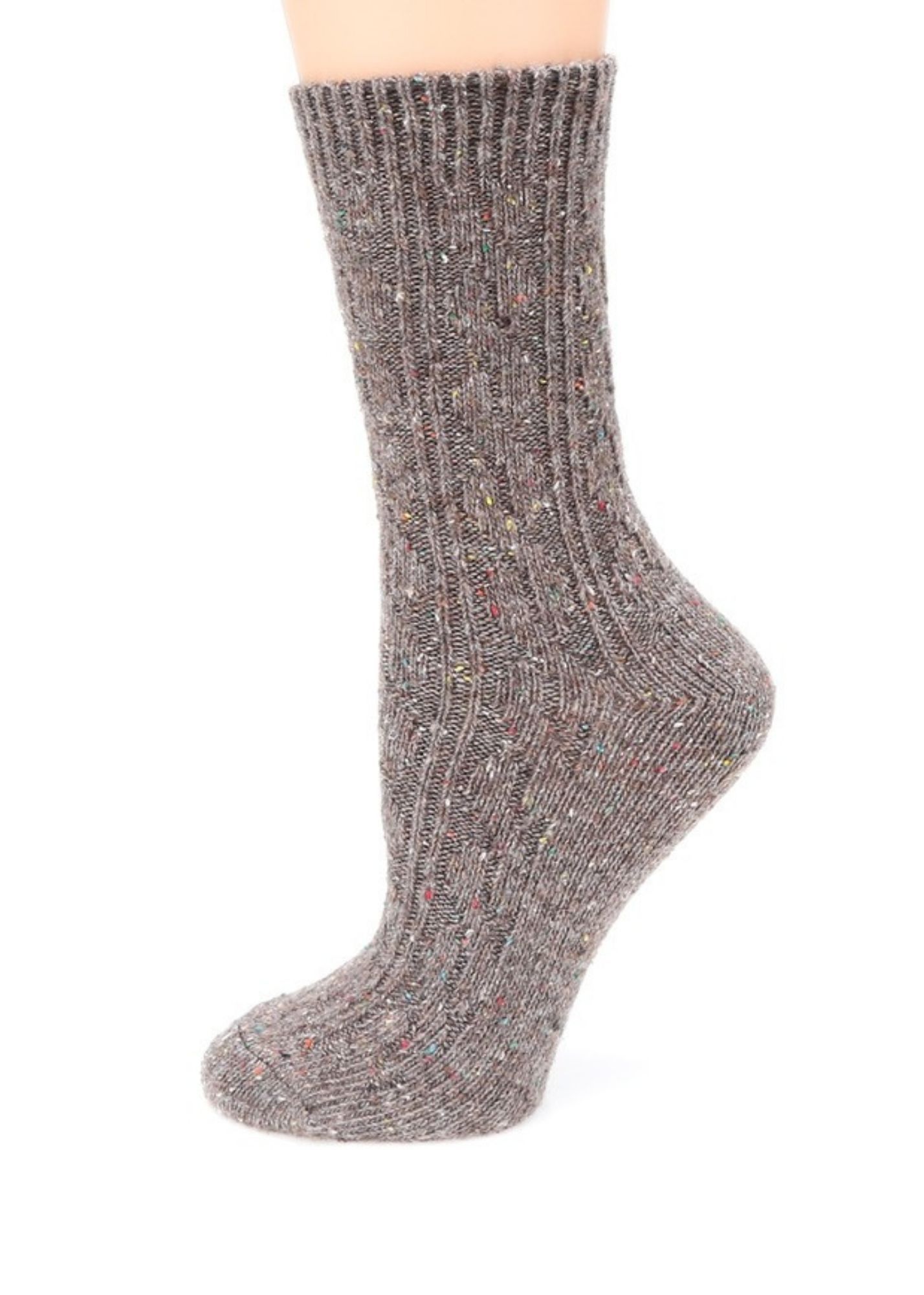 Classic Crew Length Socks Accessories MirMaru Brown