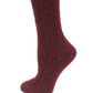 Classic Crew Length Socks Accessories MirMaru Burgundy