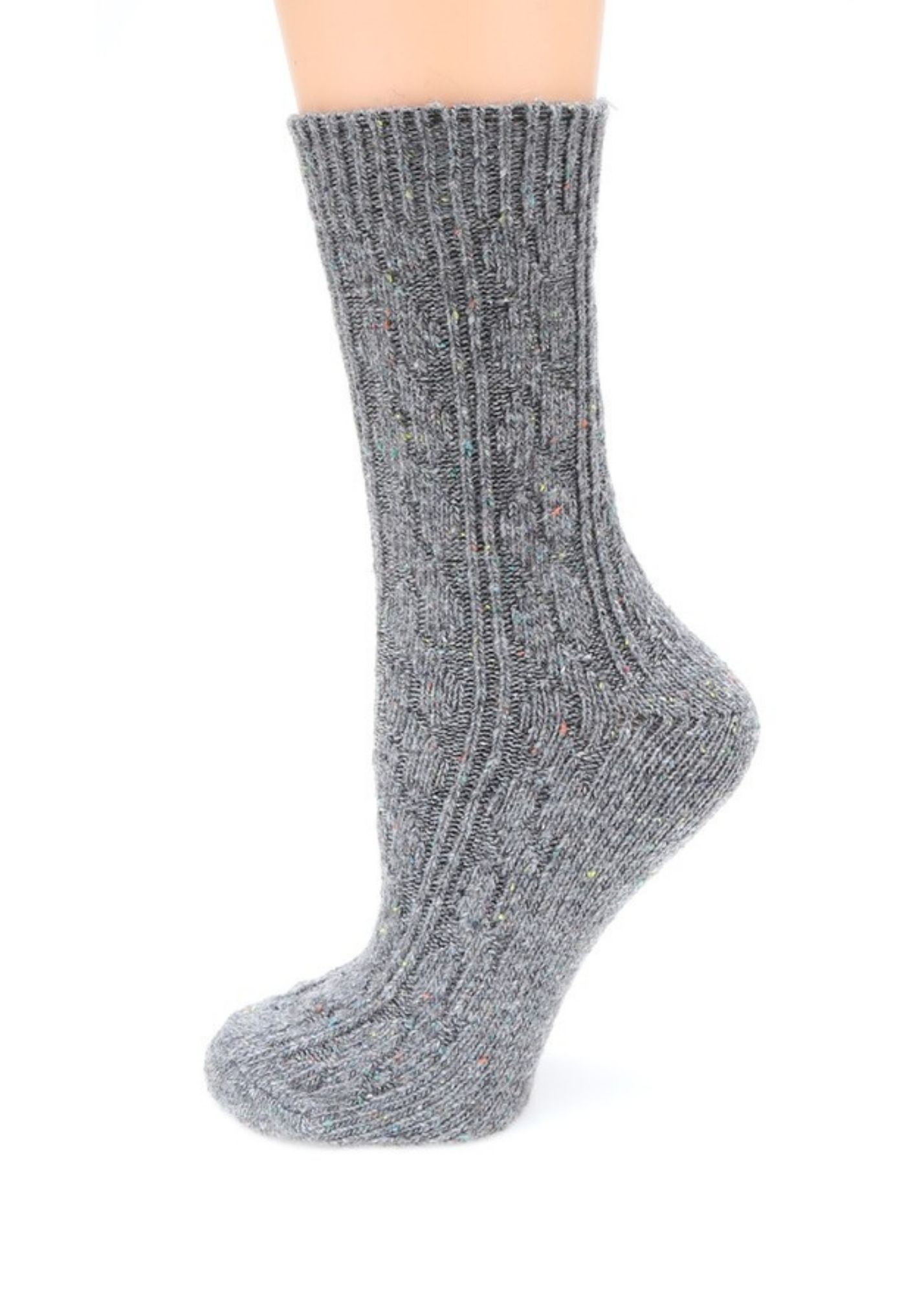 Classic Crew Length Socks Accessories MirMaru Gray