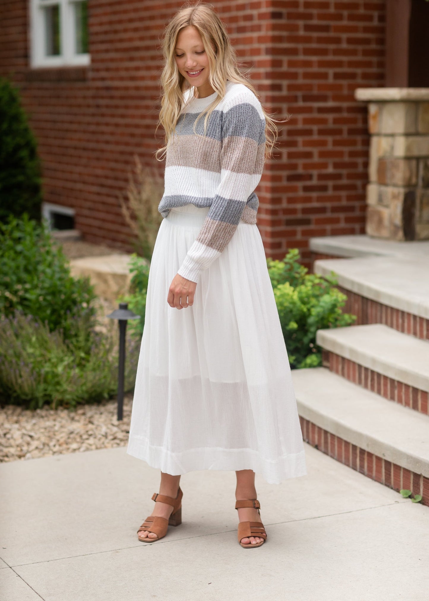 Classic White Cotton Maxi Skirt - FINAL SALE Skirts
