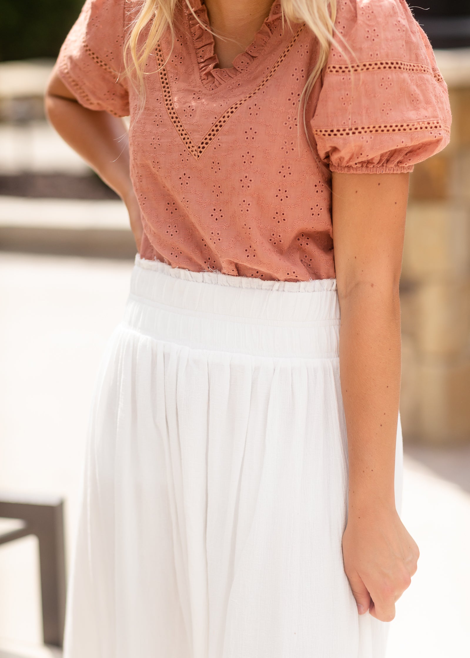 Classic White Cotton Maxi Skirt - FINAL SALE Skirts