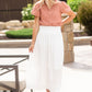 Classic White Cotton Maxi Skirt - FINAL SALE Skirts