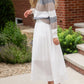 Classic White Cotton Maxi Skirt - FINAL SALE Skirts