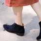 v cute suede black bootie