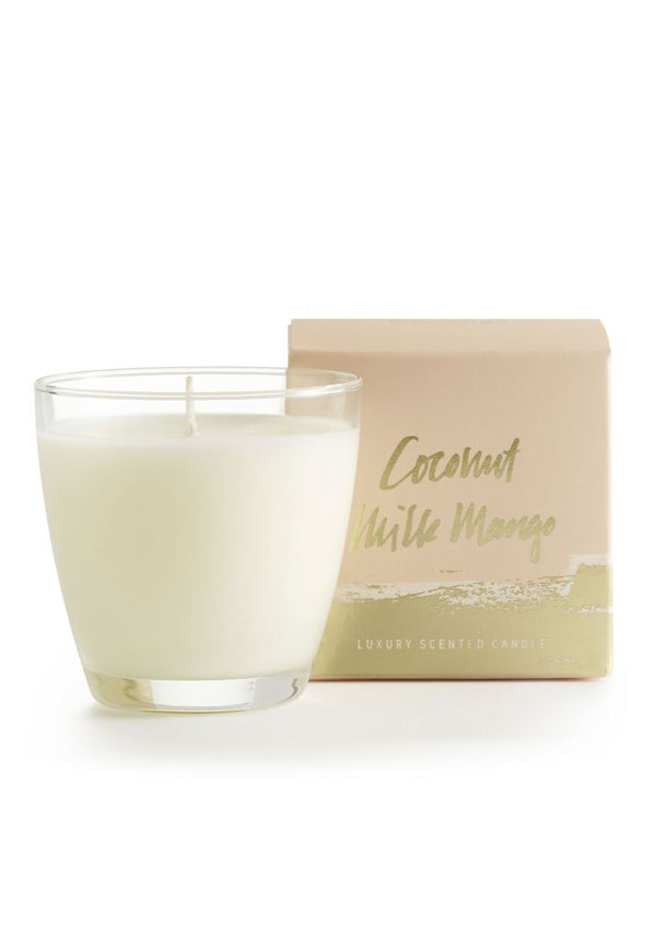 Coconut Milk Mango Glass Soy Candle Home & Lifestyle