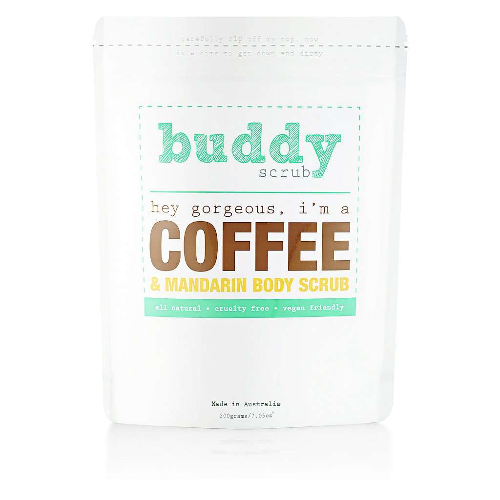 Coffee and mandarin exfoliating body scrub from Buddy Scrub