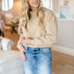 Coffee Seam Detail Sweater - FINAL SALE Tops