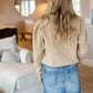 Coffee Seam Detail Sweater - FINAL SALE Tops