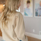 Coffee Seam Detail Sweater - FINAL SALE Tops