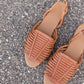 Cognac Fisherman Ballerina Sandal Shoes