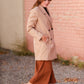 Collared Double Button Lined Coat Tops Staccato