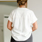 Collared V-Neck Rolled Sleeve Top Shirt Thread & Supply